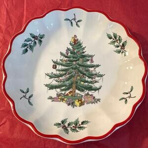 Spode Christmas Tree Dish Stoneware - 7” SECOND in Limited Series